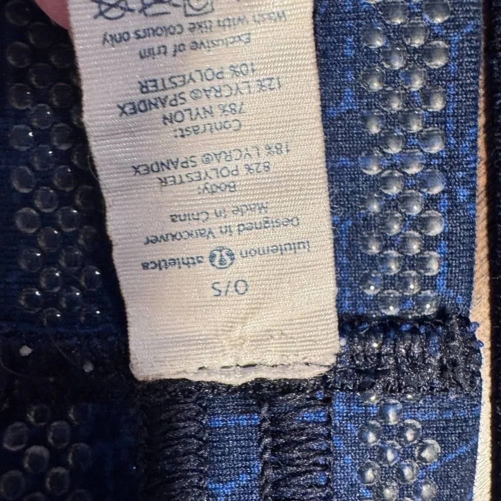 Lululemon‎ Sport Headband Blue Fly Away Tamer Logo